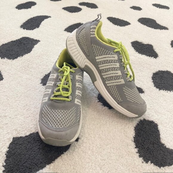 Orthofeet $145 Women's Size 7.5 BioFit Coral Stretch Orthotic Knit Gray Sneaker - Picture 3 of 15